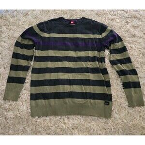 Quiksilver Boys Striped Sweater Size Medium